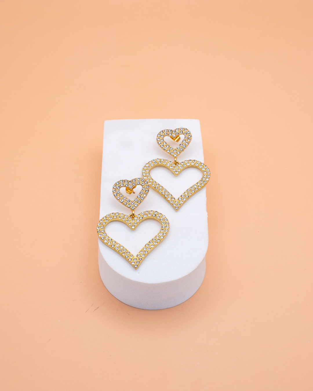 Aretes Corazón Dorado