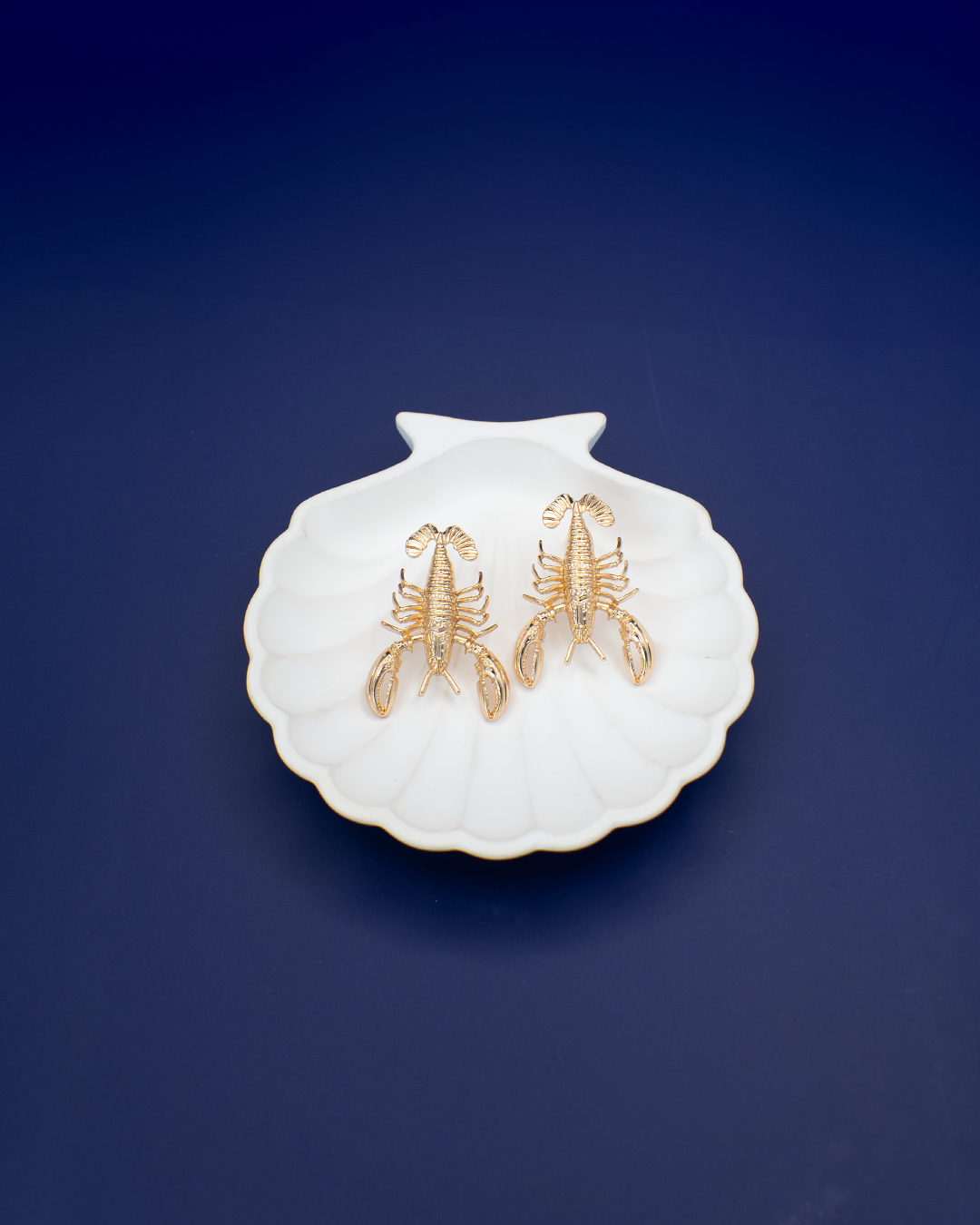 Aretes Langosta bañado en Oro 18k