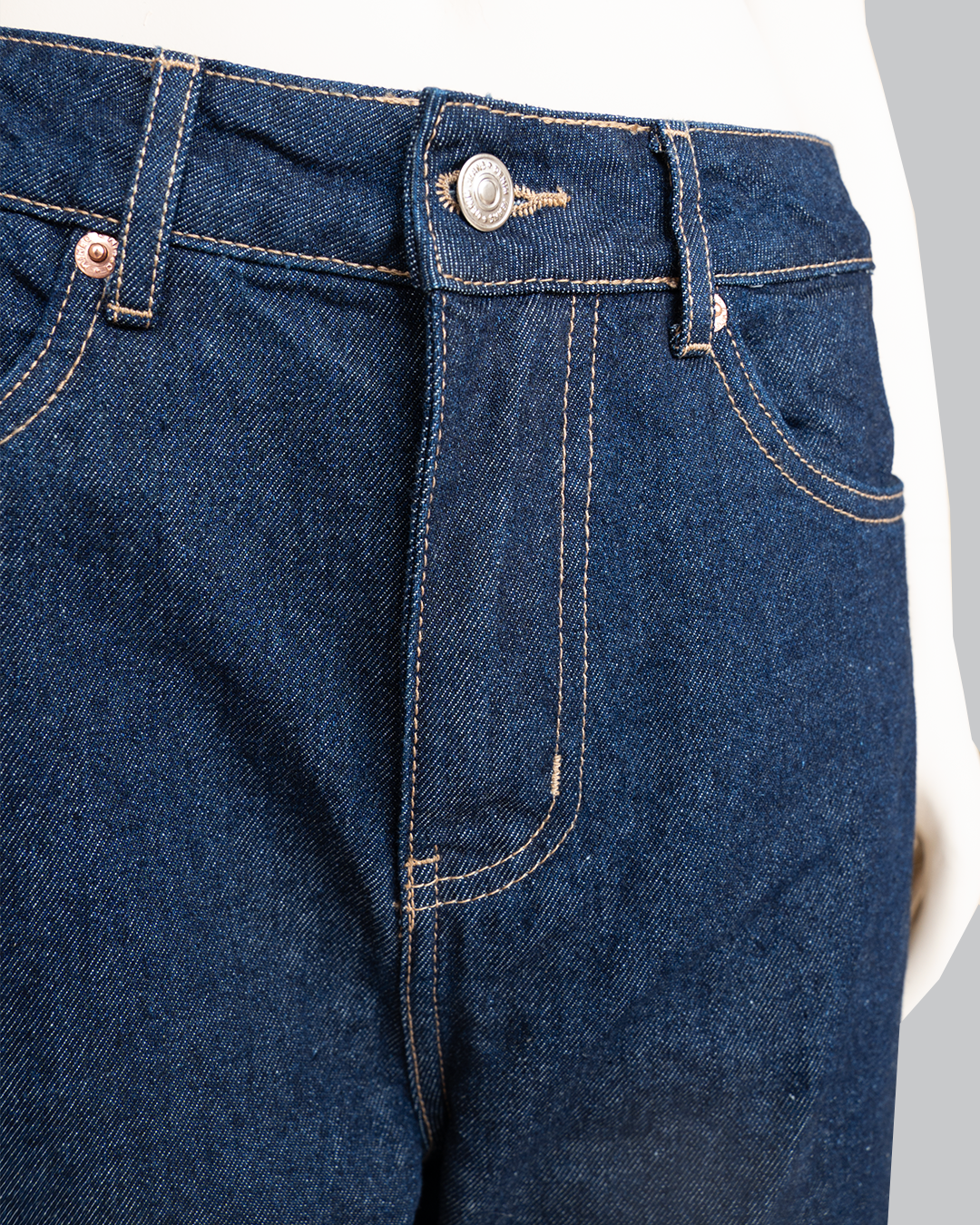 Pantalón Jean Wide Leg Azul Indigo