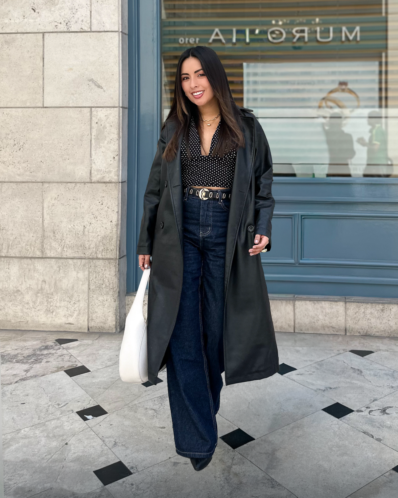 Pantalón Jean Wide Leg Azul Indigo