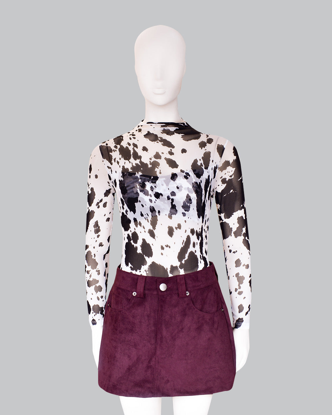 Mini Falda Suede Patty