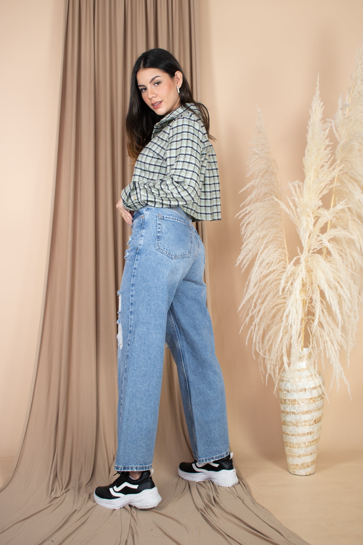 Pantalón jean Baggy Relax Rasgado