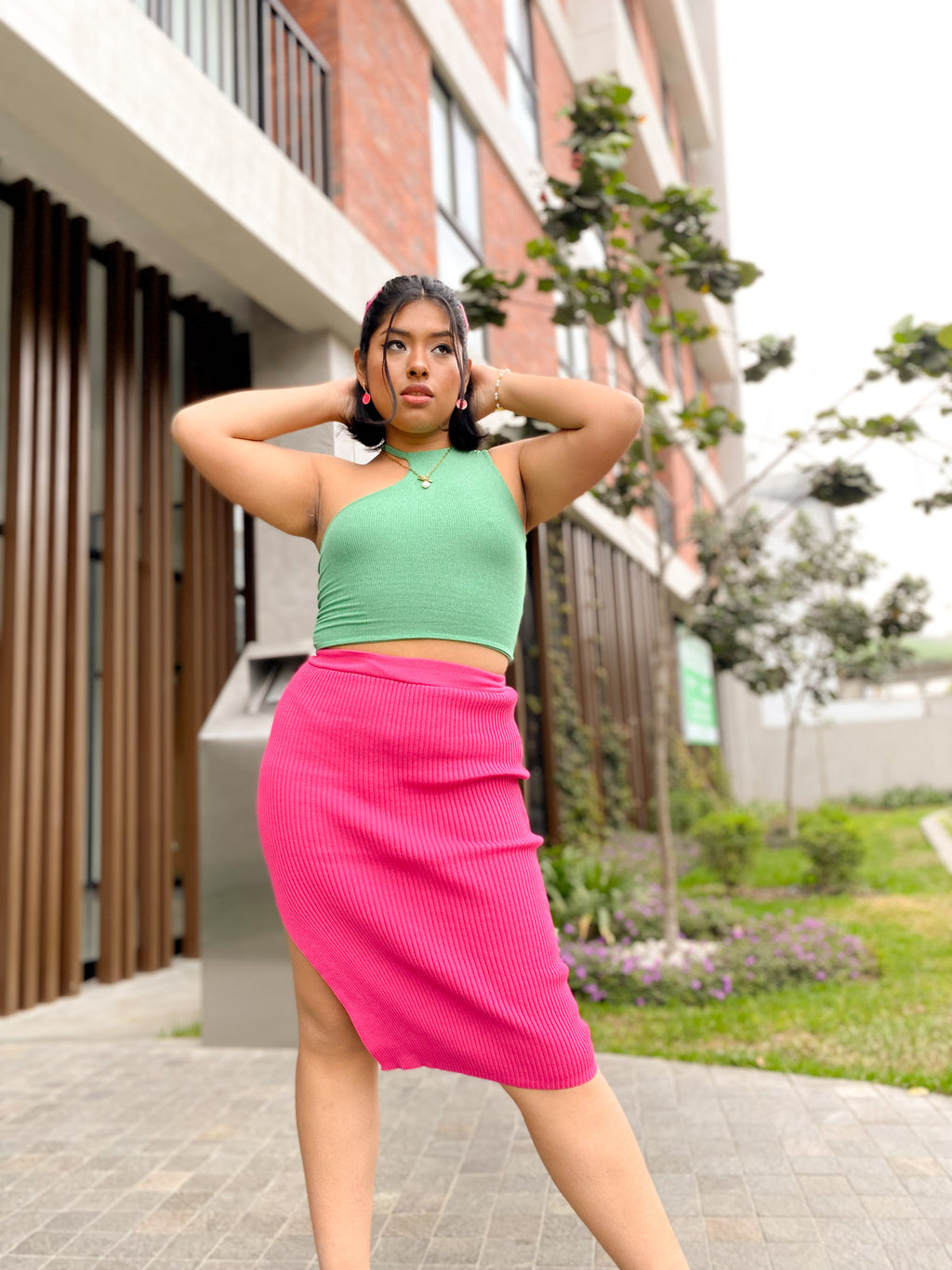 Falda Knit Abertura
